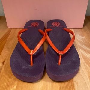 Tory Burch wedge flip-flops